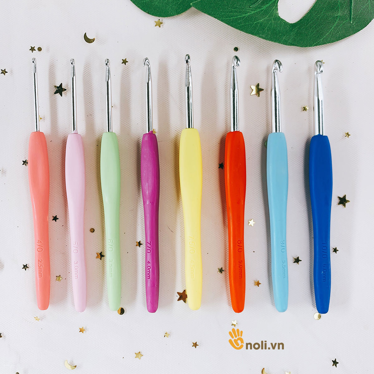 Bộ kim móc cán dẻo 8 cây