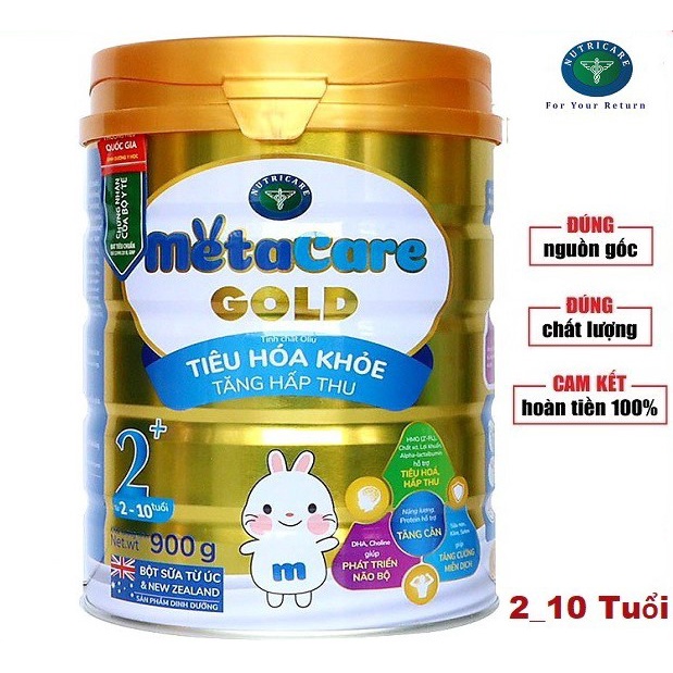 [MẪU MỚI] Sữa Metacare Gold 2 Loại 900g