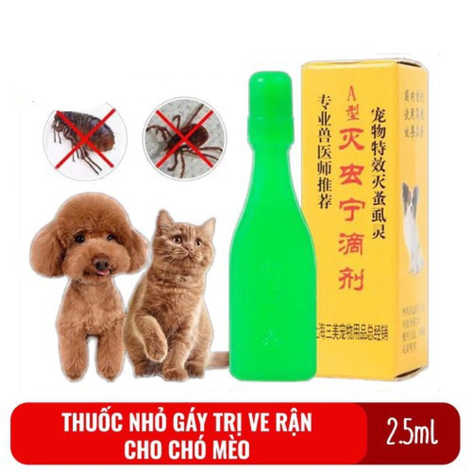 thuốᴄ Nhỏ Gáy Trυng Xanh tɾị Ve Rận Cho Thú Cưng