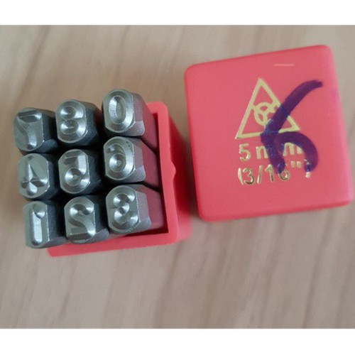 Bộ đóng số đục số 5mm-xuôi
