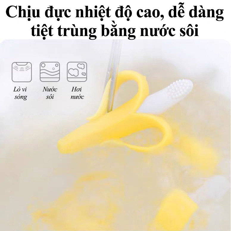 Cắn răng gặm nướu silicon mềm hình quả chuối