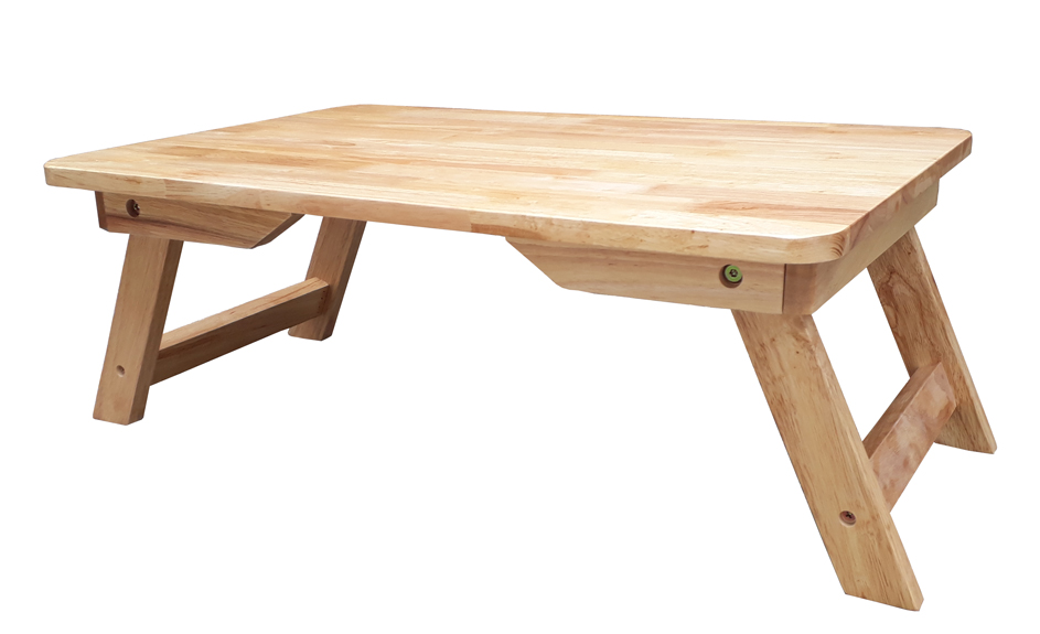 [HCM]Bàn trà chân thang 60x40x23cm bằng gỗ (Tự nhiên)