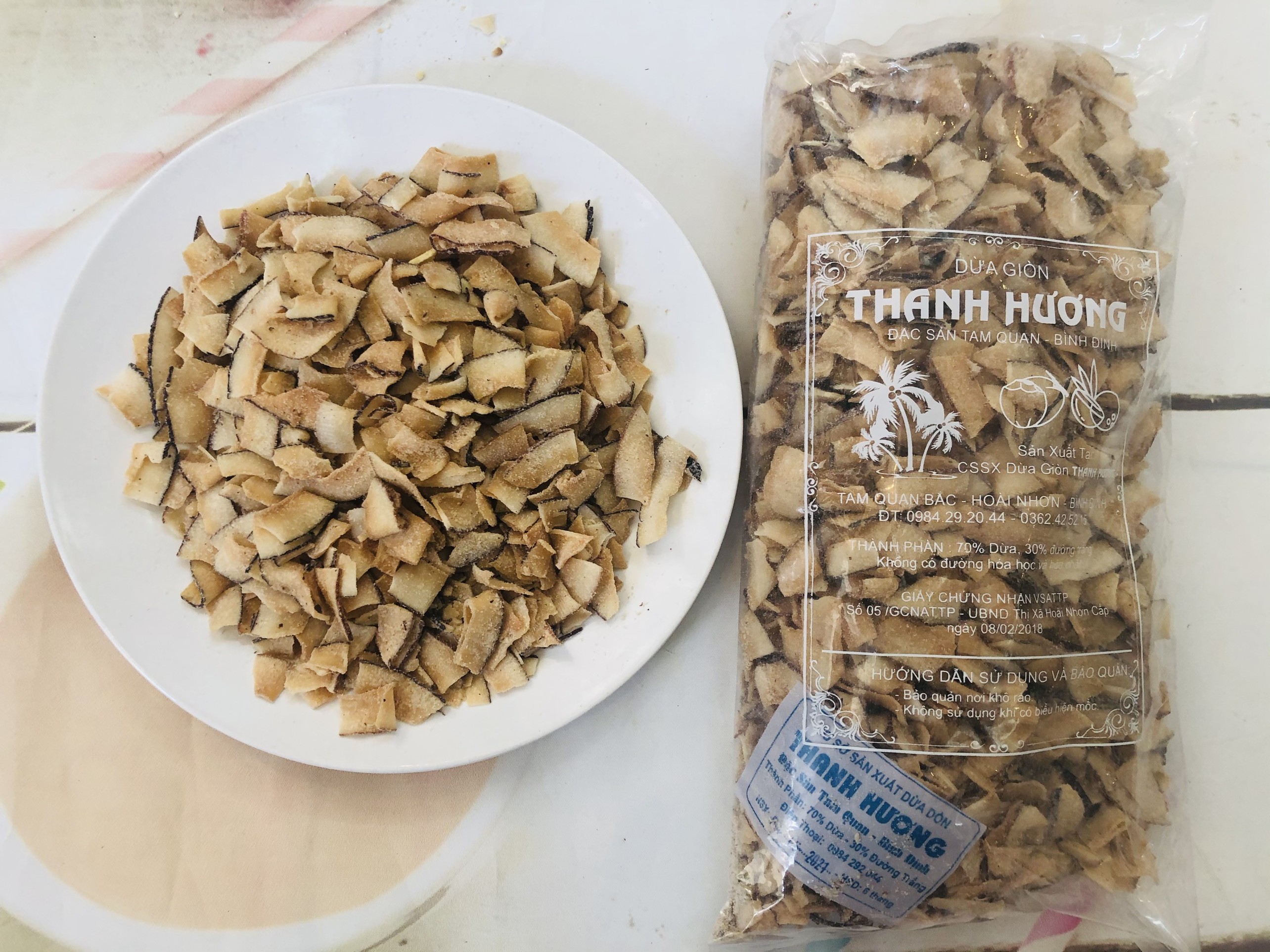 1kg mứt dừa sấy giòn thơm ngon