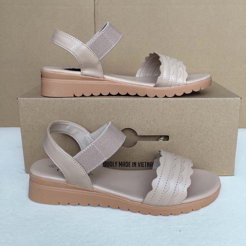 Dép Sandal Si - PU Nữ Biti's DTW011088DEN/DTW011088KEM (Đen, Kem)