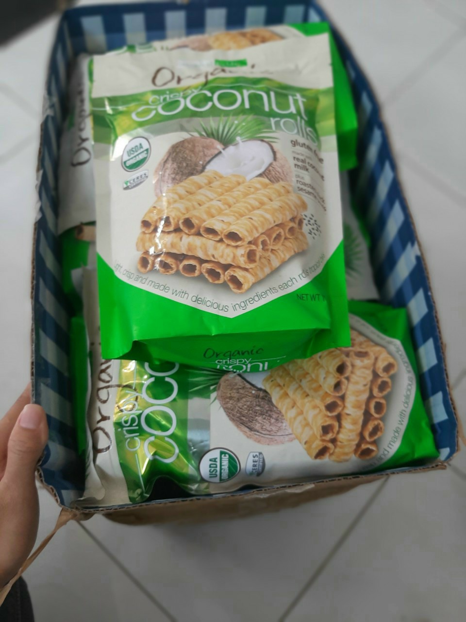 [HCM]Bánh quế dừa Tropical Fields Organic Crispy Coconut Rolls