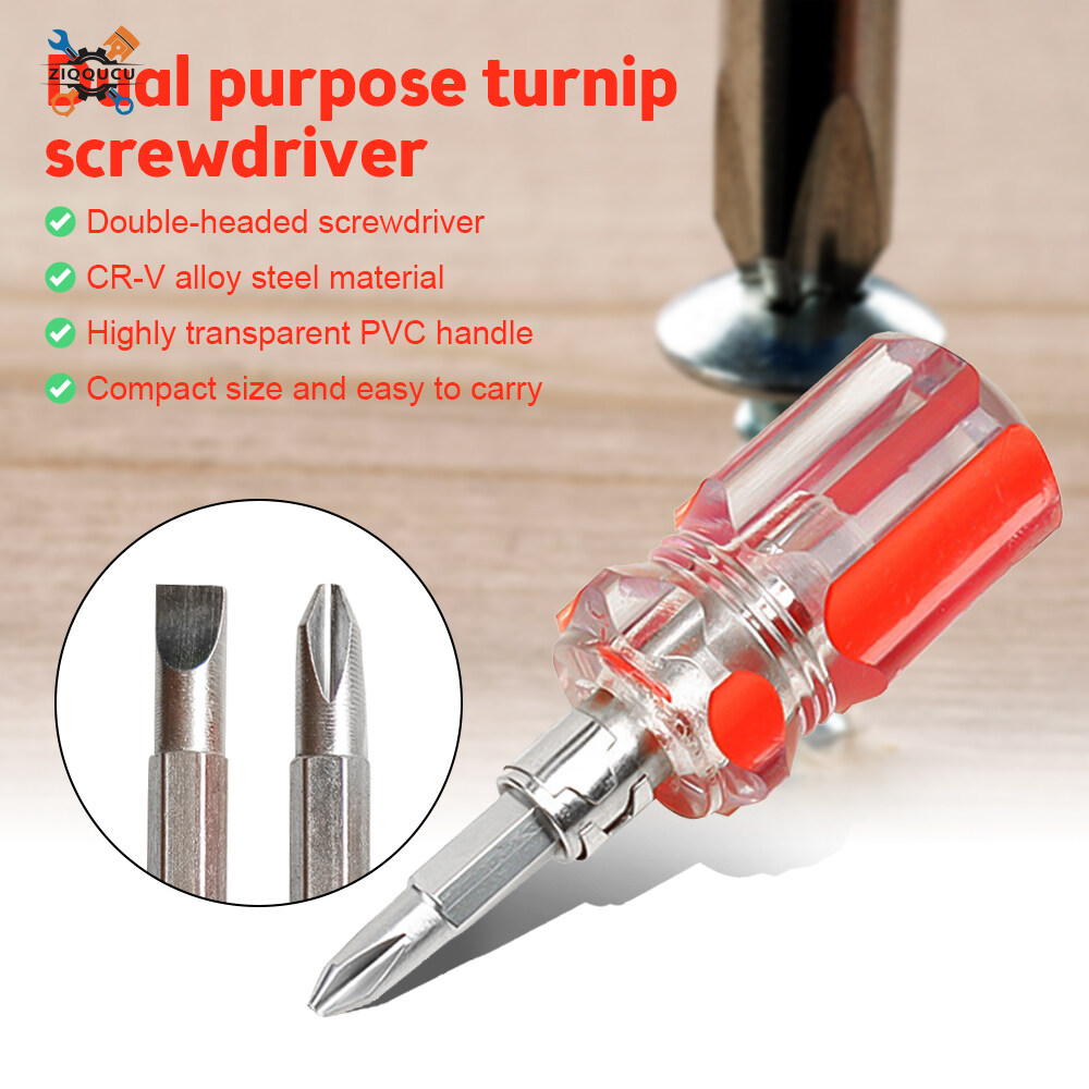 Diymore slope Dual Purpose Slotted and Phillips Screwdriver Expansion Screwdriver Cross Word Nut Driver Manual Tools