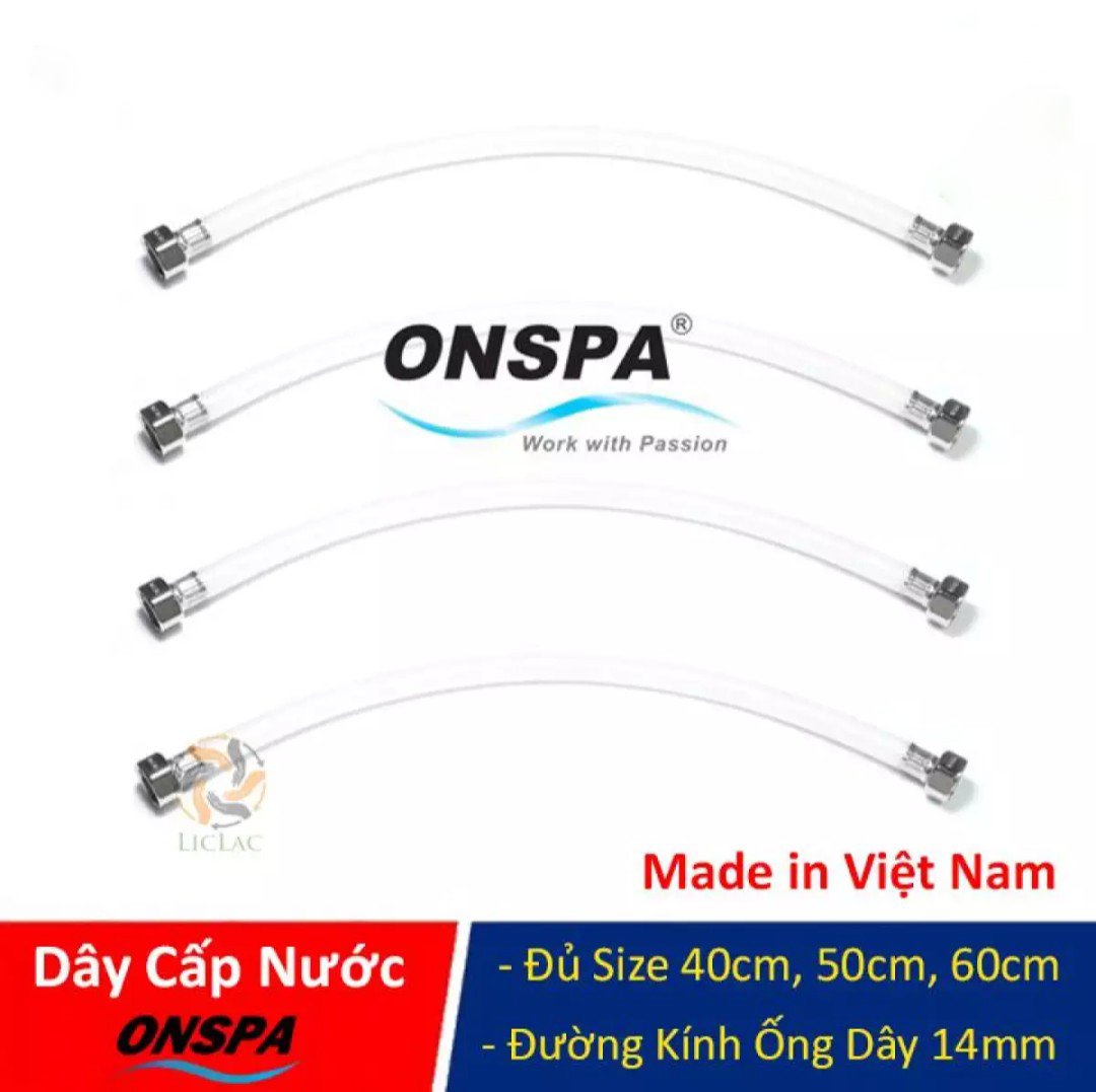 [HCM]Dây Cấp Nước ONSPA 40cm 50cm 60cm chất liệu nhựa PVC Dây Cấp Nước Máy Giặt Bồn Rửa Chén Bồn Rửa Mặt