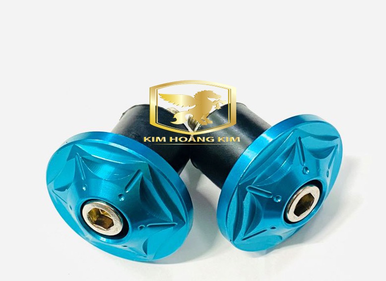 Gù tay lái Gr5 xanh lục bảo kiểu Hoa tuyết mũi tên nhọn gắn xe máy,Phụ kiện xe máy Siêu rẻ đẹp