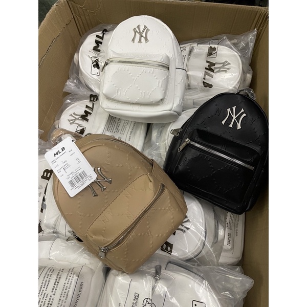 Balo nữ - Balo Mini MLB Diamond Đen Trắng Hàng Trung Cao Cấp