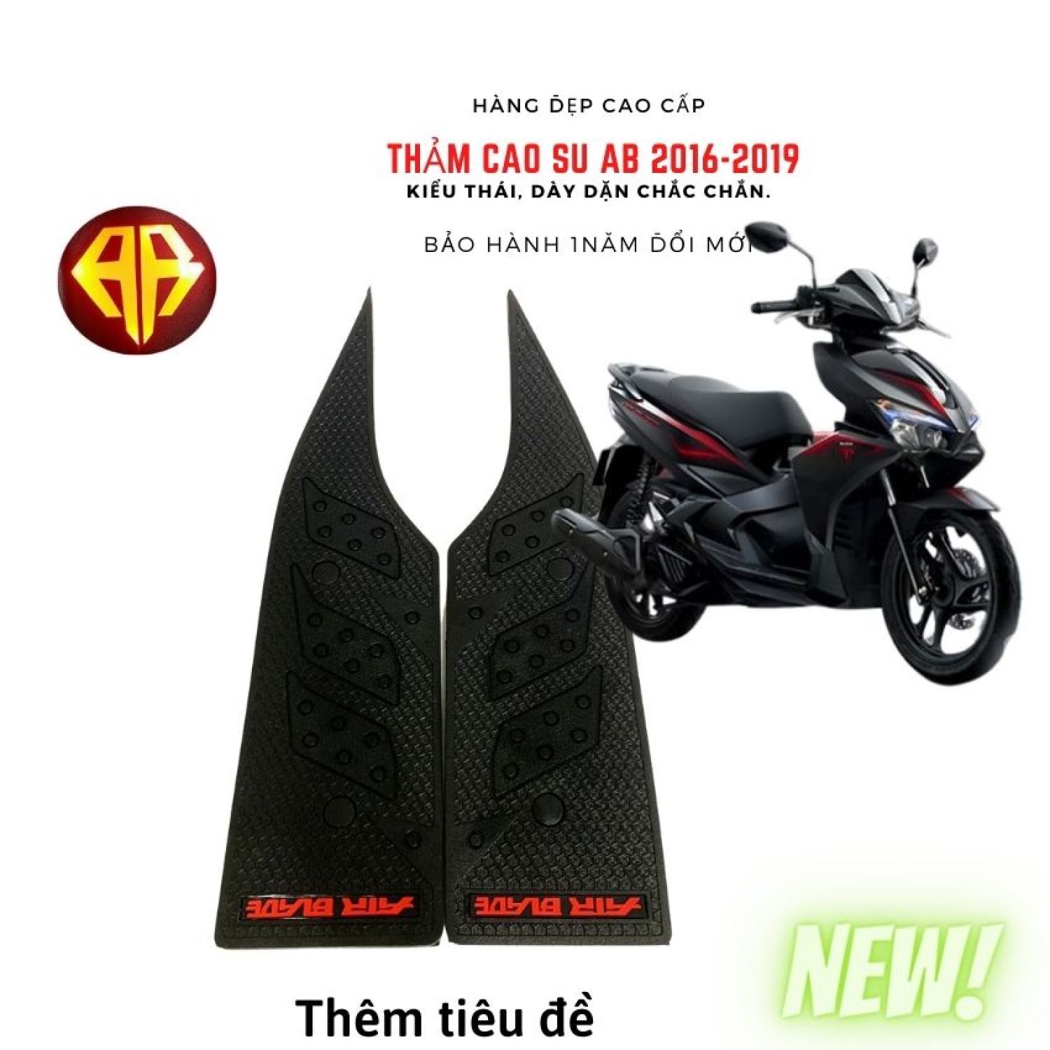 Thảm lót chân xe ab airblade 2016-2017-2018-2019 tấm để sàn gác chân cao su