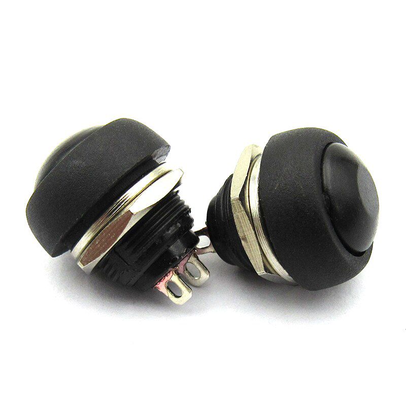 NÚT NHẤN NHẢ CHỐNG NƯỚC PHI 12MM CÁC MÀU / NÚT ĐỀ