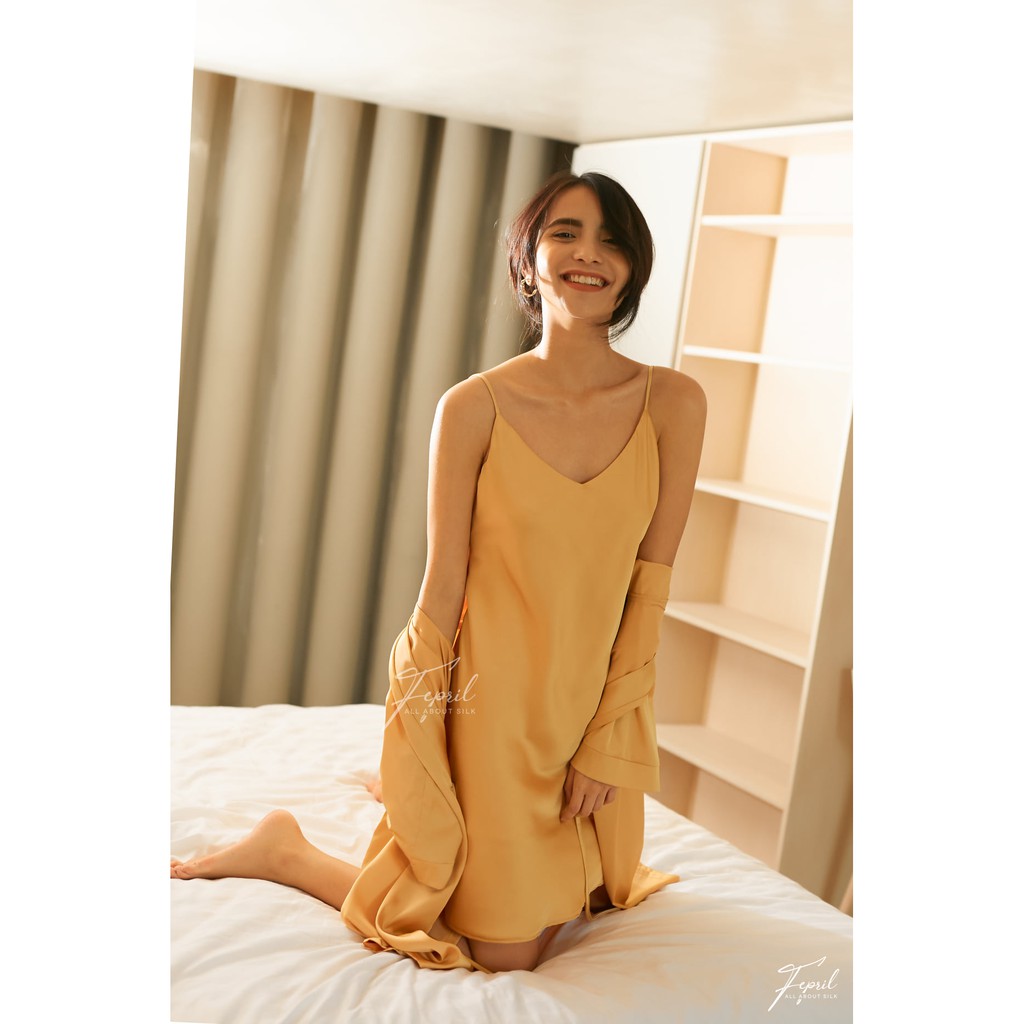 Áo Choàng Lụa FEPRIL Basic Kimono Robe