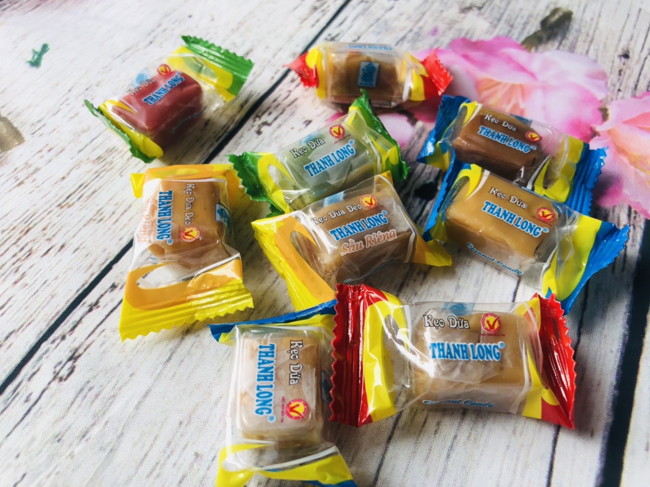 500g kẹo dừa Bến Tre mix đủ vị_TiTiMart