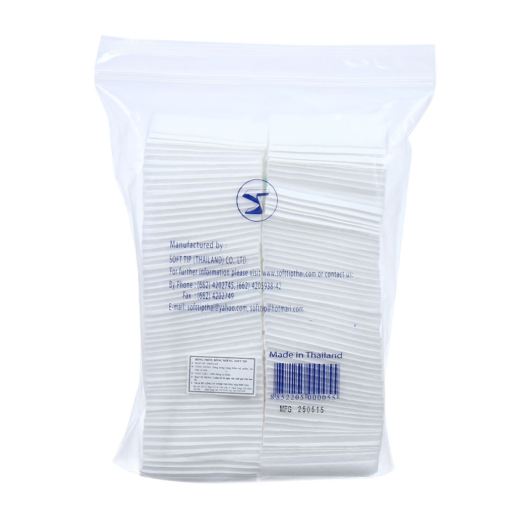 Bông tẩy trang Soft Tip Thái Lan có viền 50g