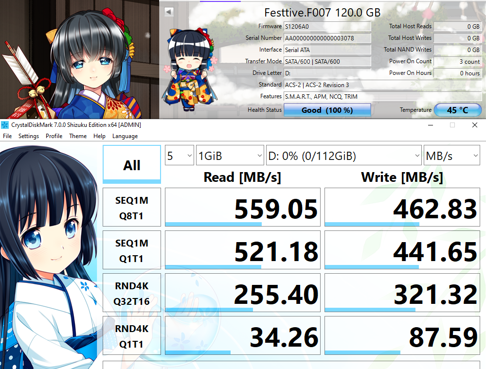 Ổ cứng SSD 120Gb Festtive - Chính Hãng