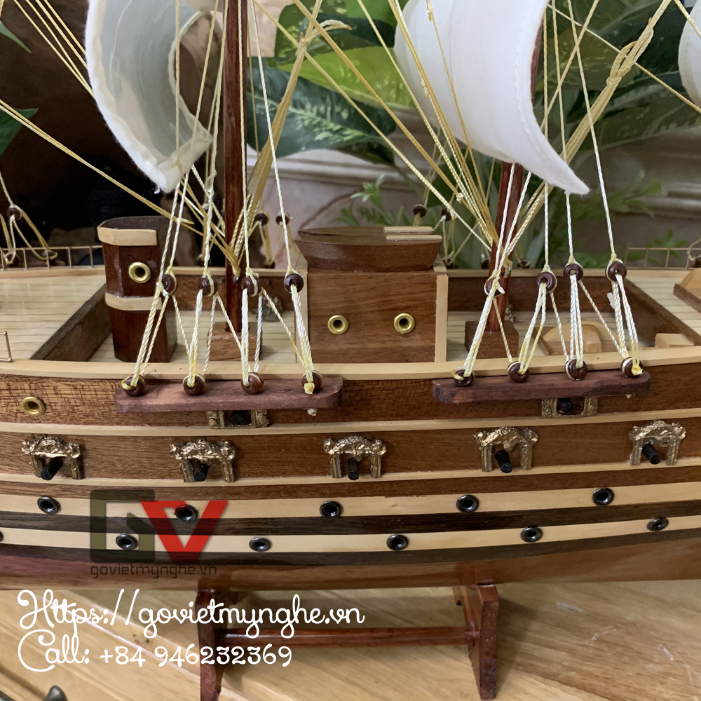 Mô Hình Thuyền Gỗ Chiến Cổ Jylland (Thân 60cm - Loại 2)