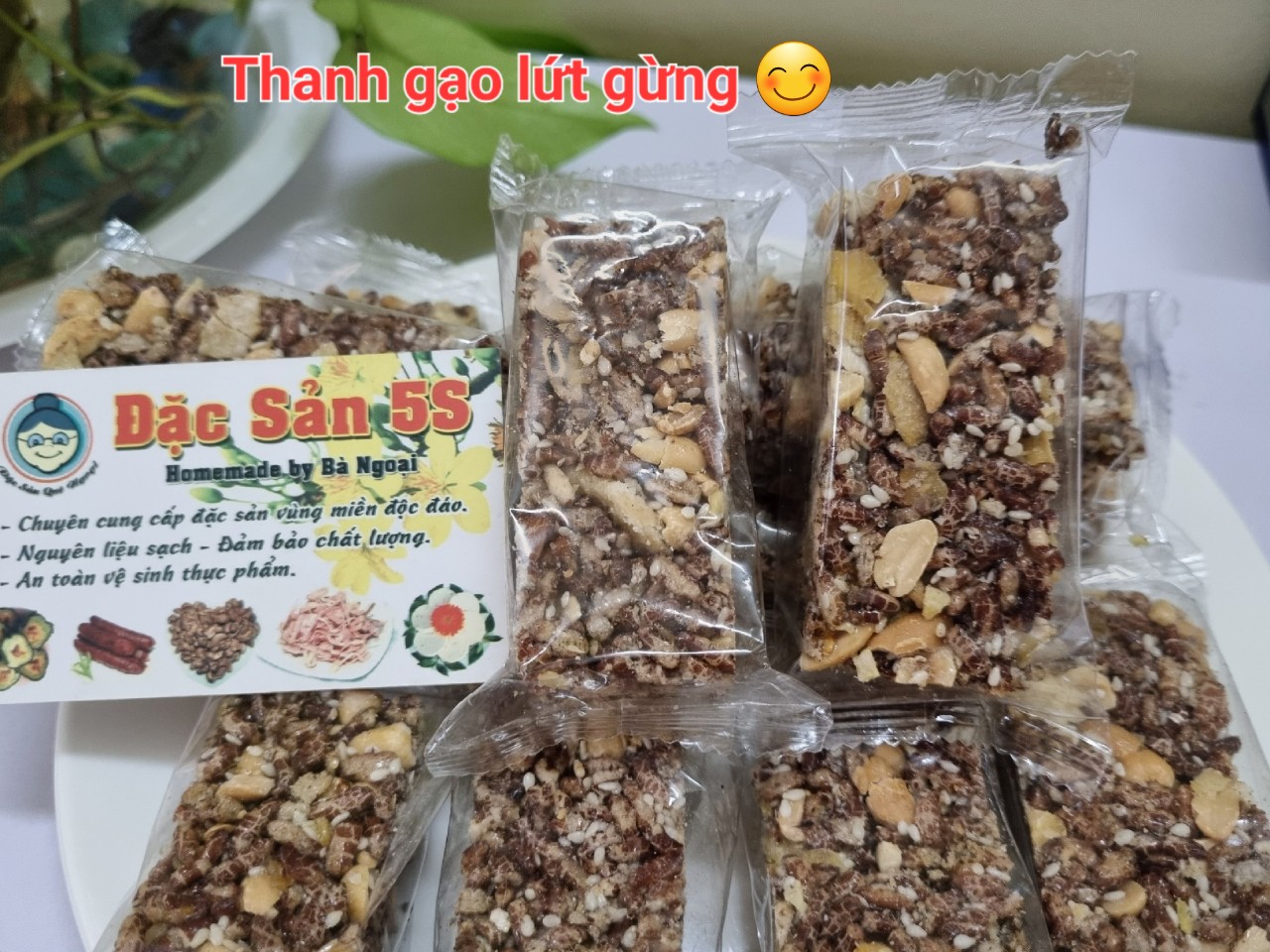 Thanh gạo lứt gừng Đặc sản 5S