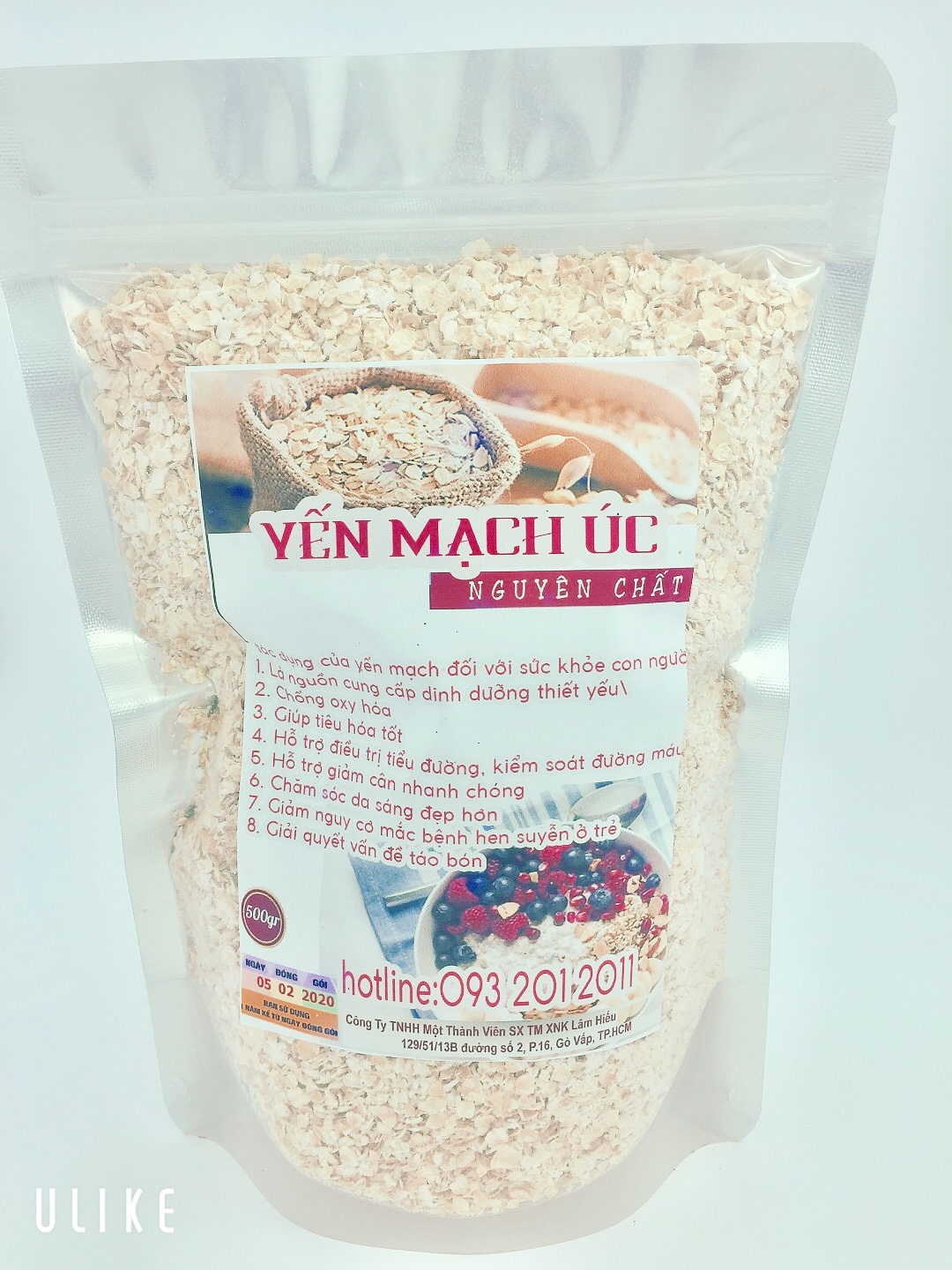 [HCM]YẾN MẠCH ÚC ăn liền 500G CC