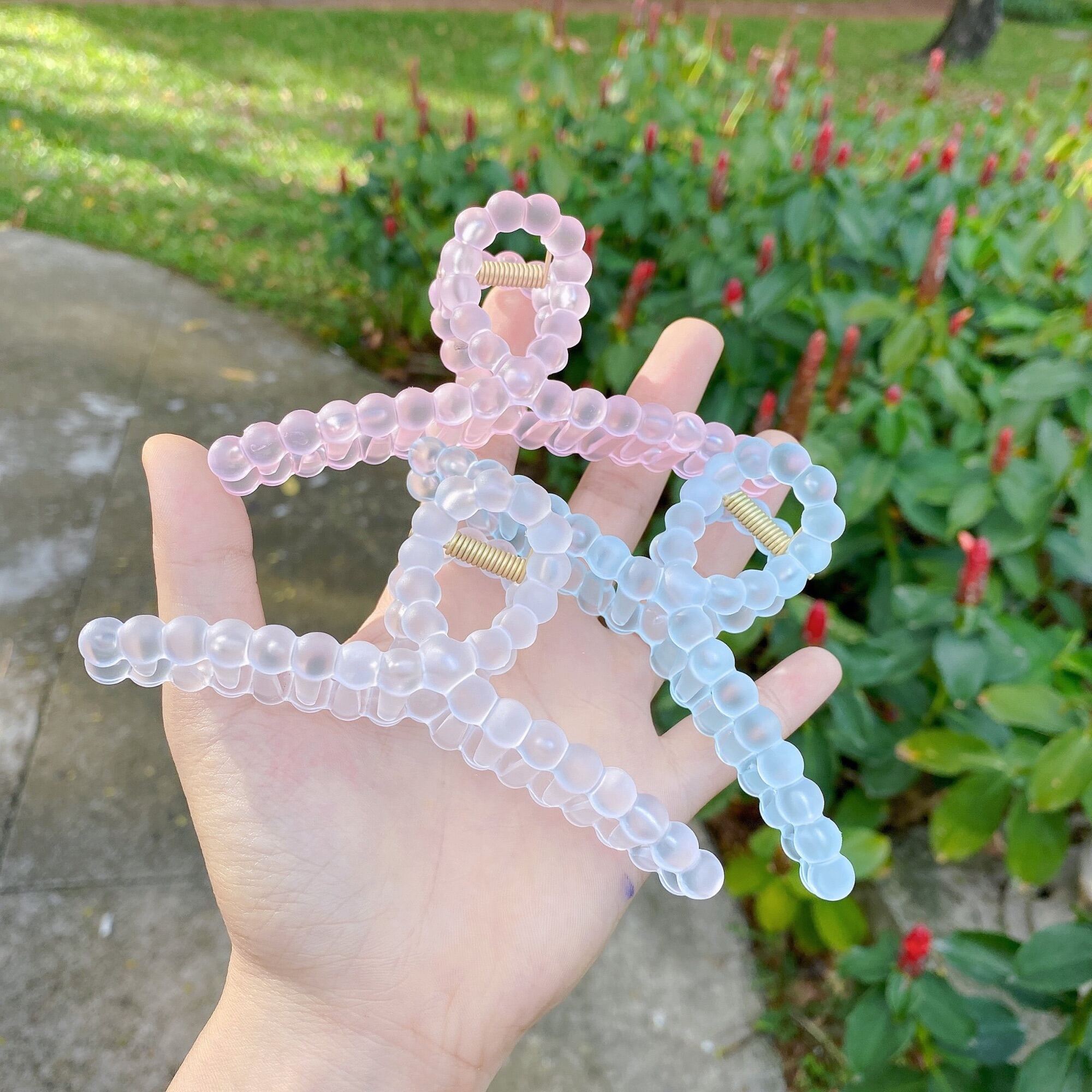Kẹp tóc hạt trong suốtkẹp tóc kiểu hàn quốc - Trâm Bella