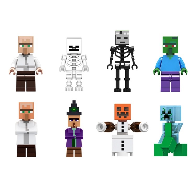 Mô Hình Lắp Ráp Minecra, My World, Trò Chơi Xếp Hình Minecra, Thế Giới Ô Vuông