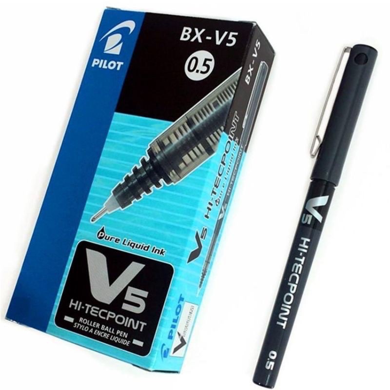 Bút kim nước Pilot V5 xanh , đỏ , đen.