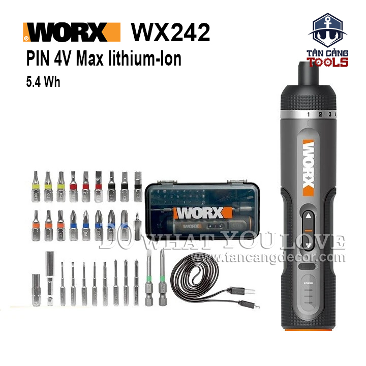 Máy Vặn Vít Điện Tử 30 Chi Tiết Worx WX242