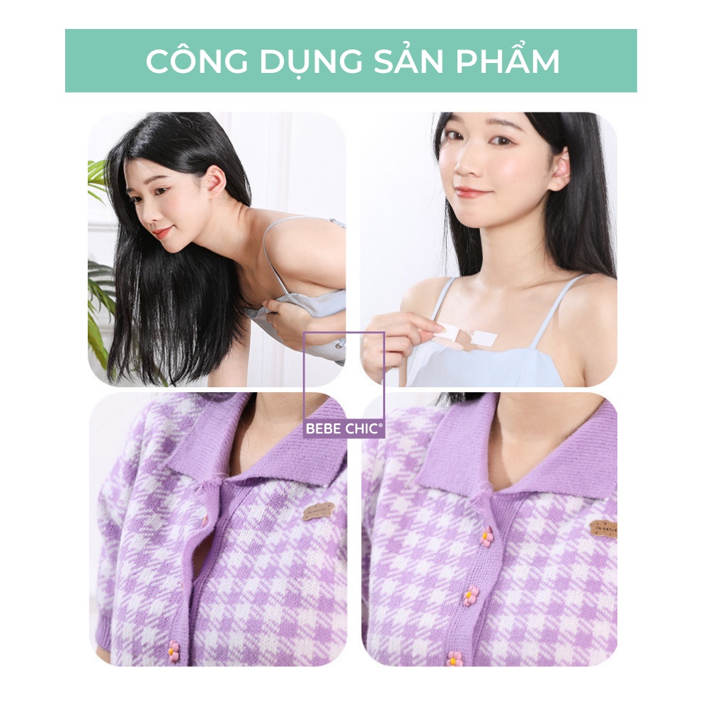 36 miếng dán cố định quần áo BEBECHIC băng dính 2 mặt