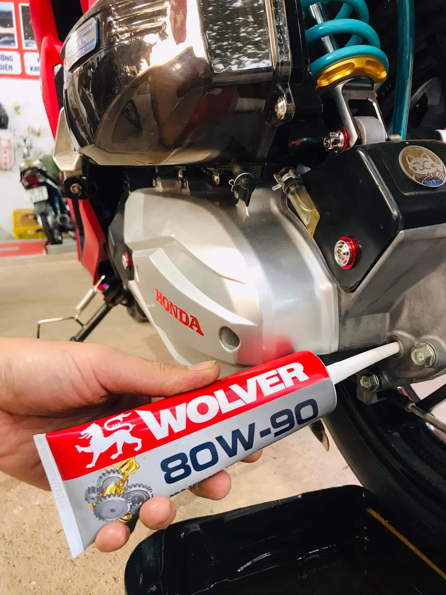 Nhớt Hộp Số (Lap) Wolver 80w90 120ml nhâp khẩu Đức