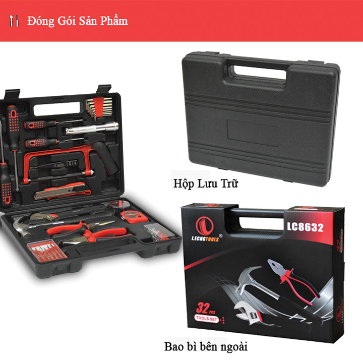Bộ dụng cụ sửa chữa đa năng 32 món Lechgtools LC8632