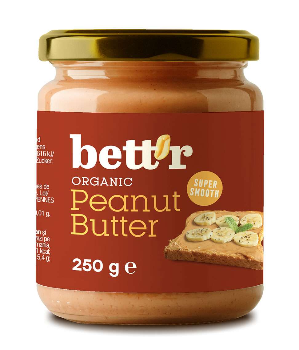 BETT RBơ đậu phộng hữu cơ Organic Peanut Butter - 250g