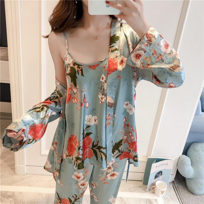 Set ngủ lụa 3 món sang chảnh
