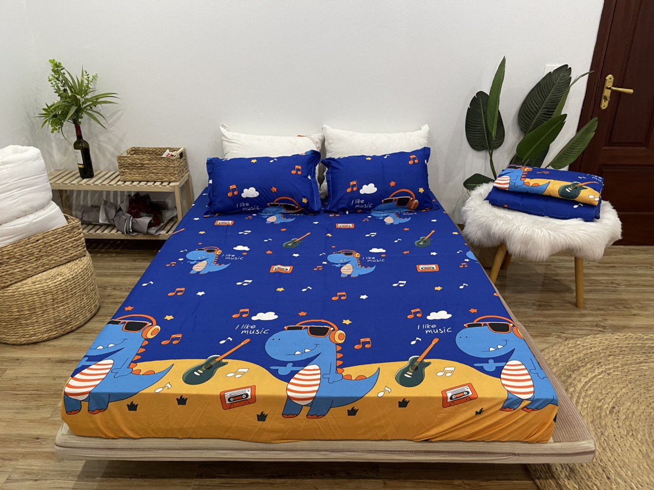 Set Ga Gối Mẫu Khủng Long Đàn P49