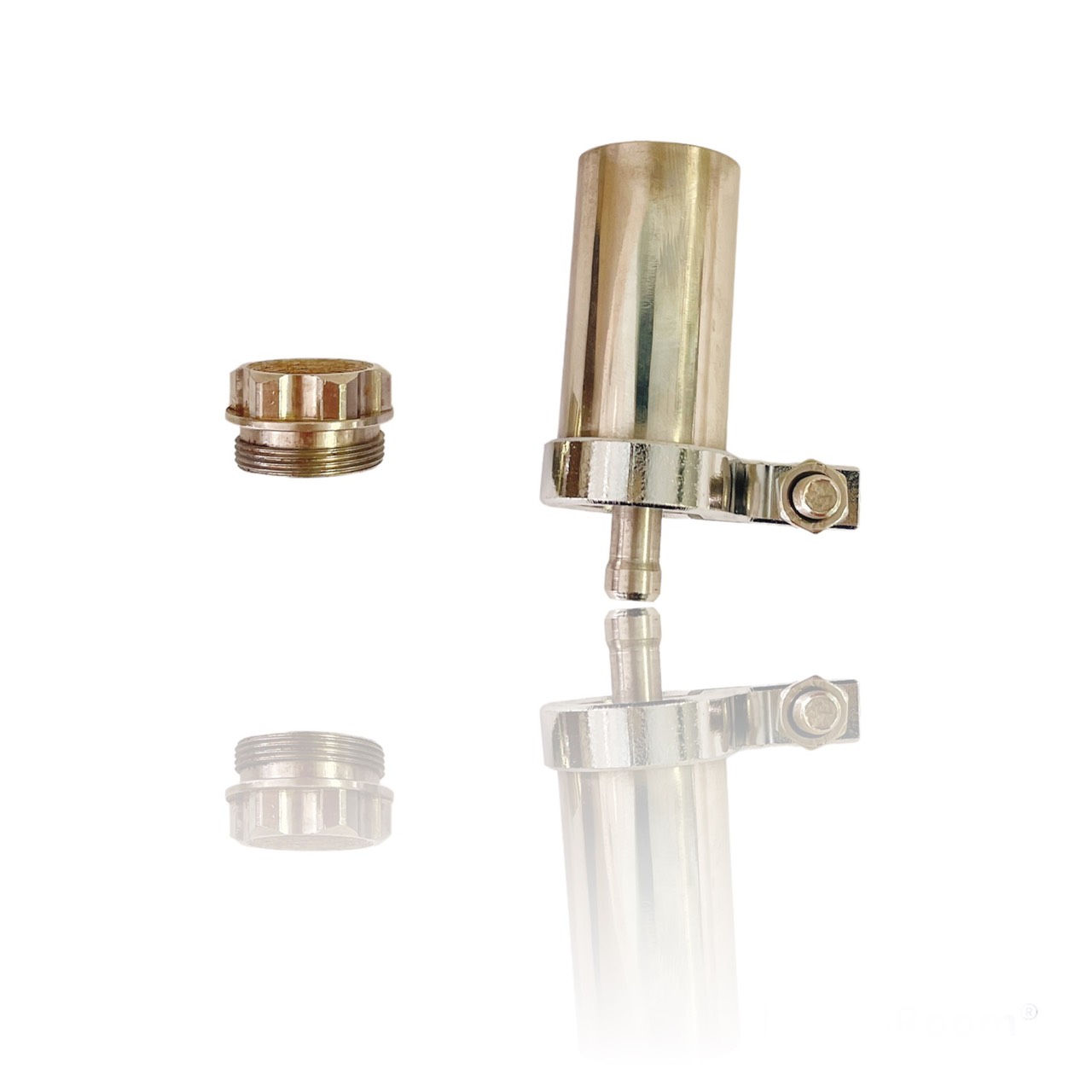 Bình dầu tay thắng salaya thái inox 304 cnc siêu sáng ống dầu gắn nhiều loại xe máy.