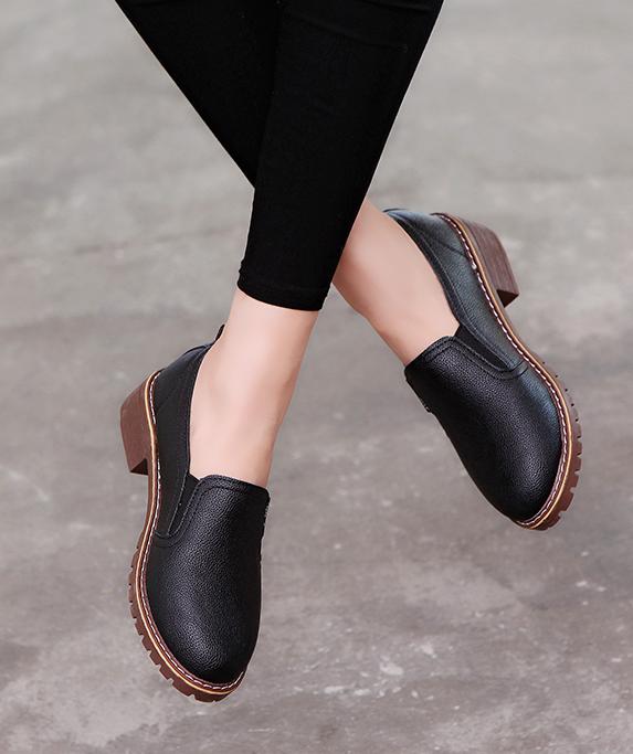[NHẸ BỀN] Giày slip on da trơn đế nâu S207