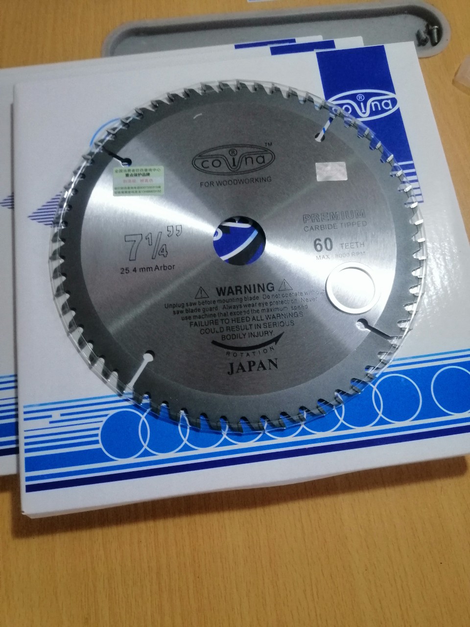 Lưỡi cưa gỗ covina 185mm 60 răng