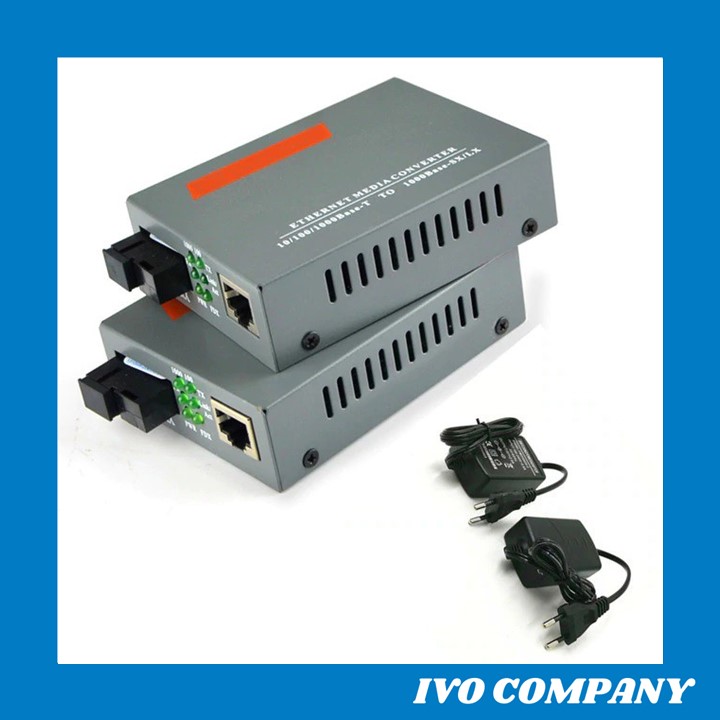 [HCM]Thiết Bị Chuyển Đổi Quang Điện 1 Sợi Media Converter 1FO 1 Quang 1 LAN 1Gbps Netlink HTB-GS-03AB