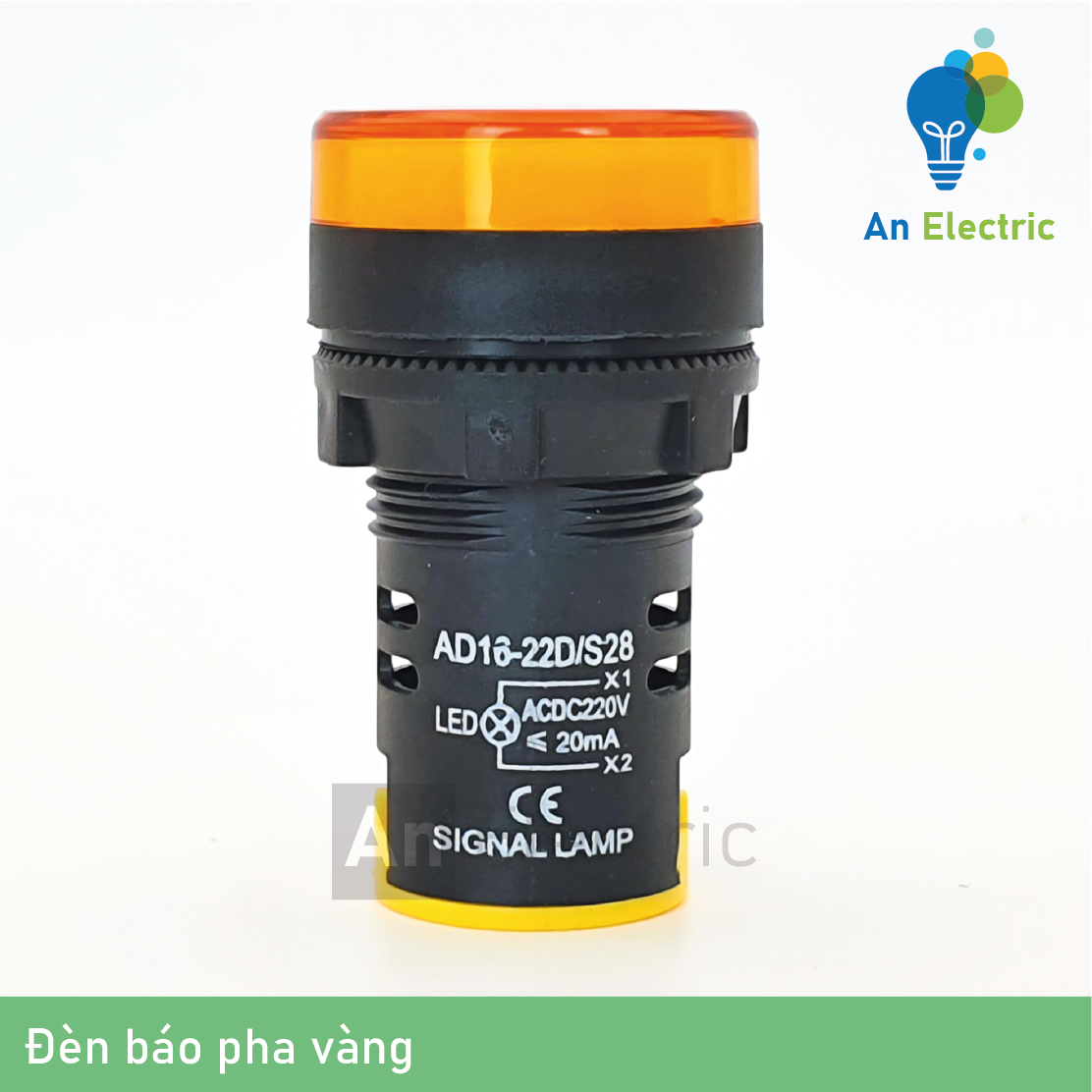 Đèn báo pha phi 22mm điện áp 220V – Đèn led báo pha tủ điện