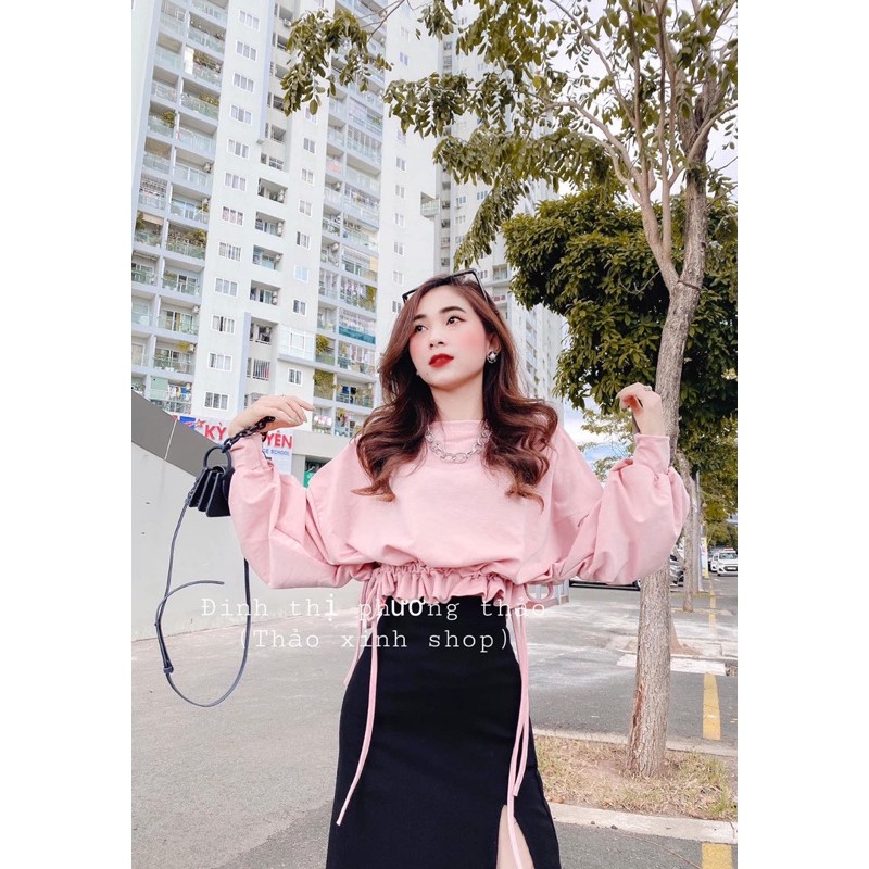 ÁO CROPTOP RÚT DÂY 2 BÊN CỰC XINH🌀