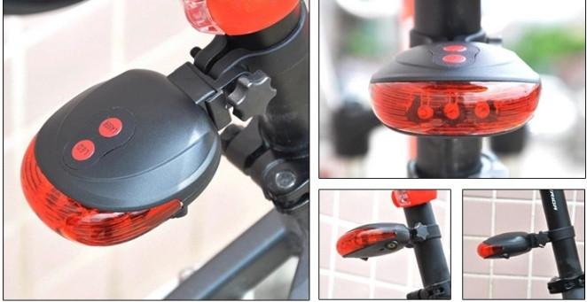 Đèn Chiếu Hậu Led Cảnh Báo Gắn Sau Xe Đạp