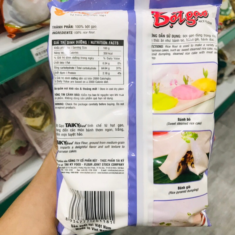 Bột nếp/ Bột Gạo / Bột Năng Taiky gói 400g