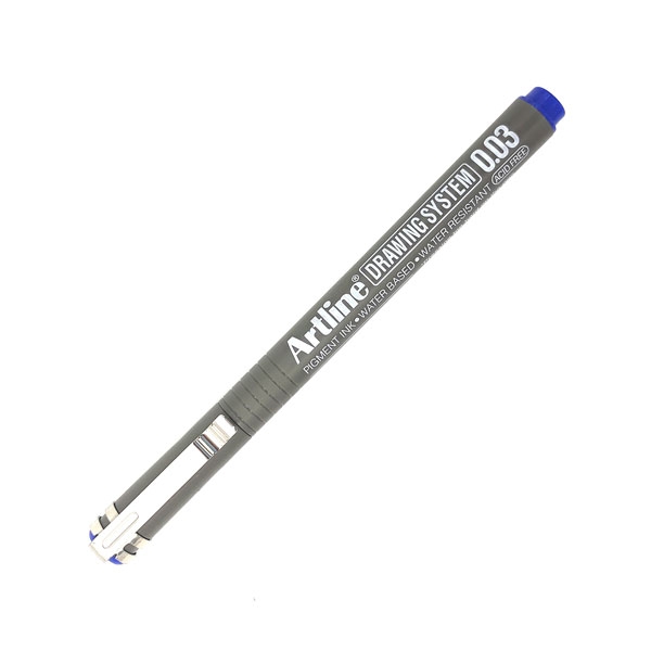 Bút vẽ kĩ thuật 0.03mm artline ek-2303 - màu xanh