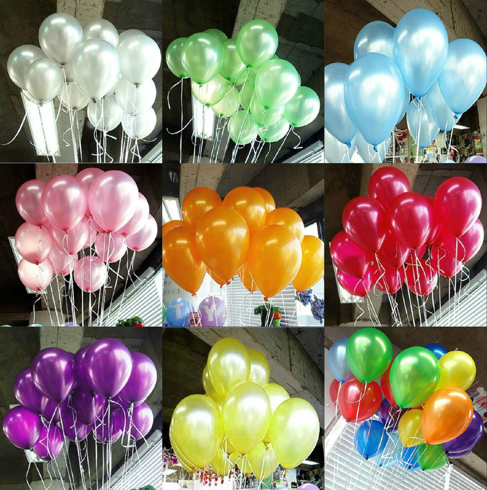 Set bóng bay ánh nhũ bịch 25 bóng