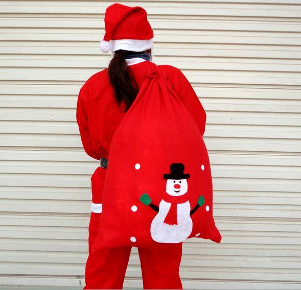 Túi đựng quà Noel chất Nỉ (Size lớn)