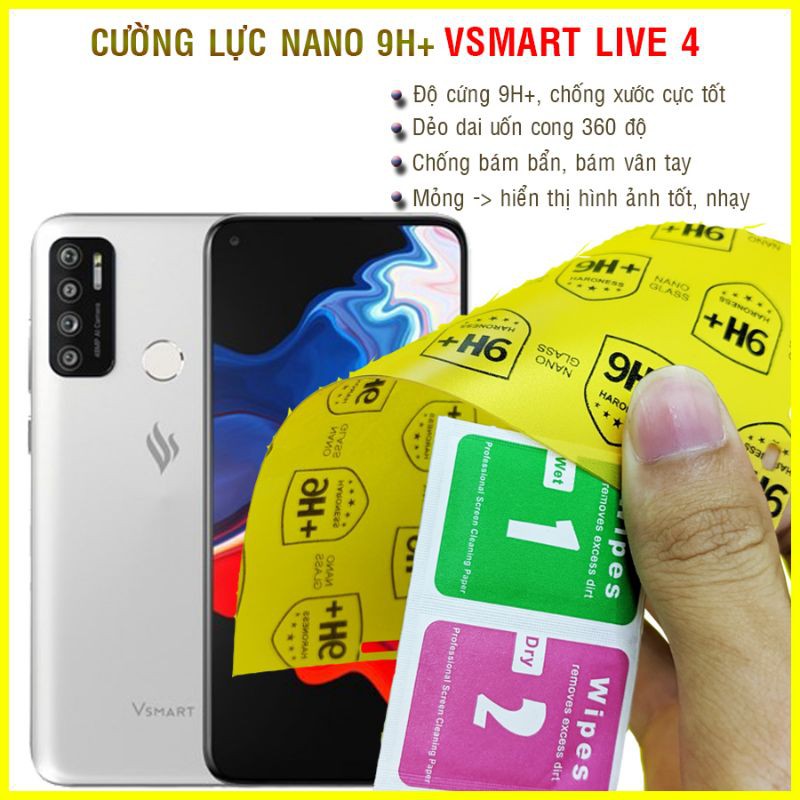 Dán cường lực dẻo nano Vsmart Live 4
