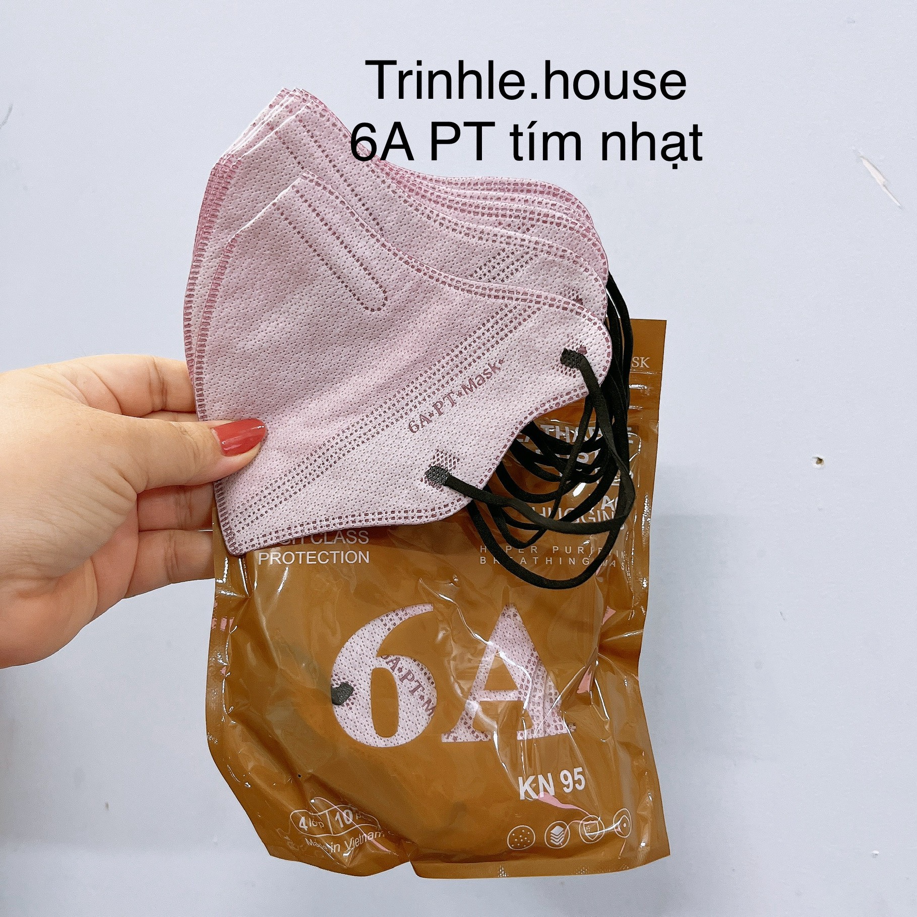 50 cái Khẩu trang 6A PT chống nắng 4 lớp kháng khuẩn kiểu dáng thời trang