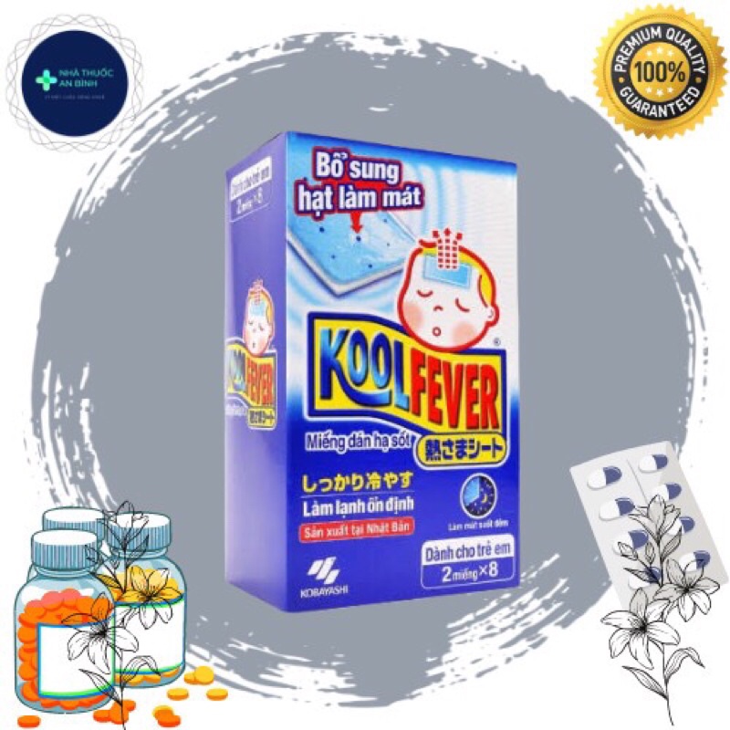 Dán hạ sốt trẻ em Kool Fever làm mát suốt đêm(1 bịch 2 miếng dán)