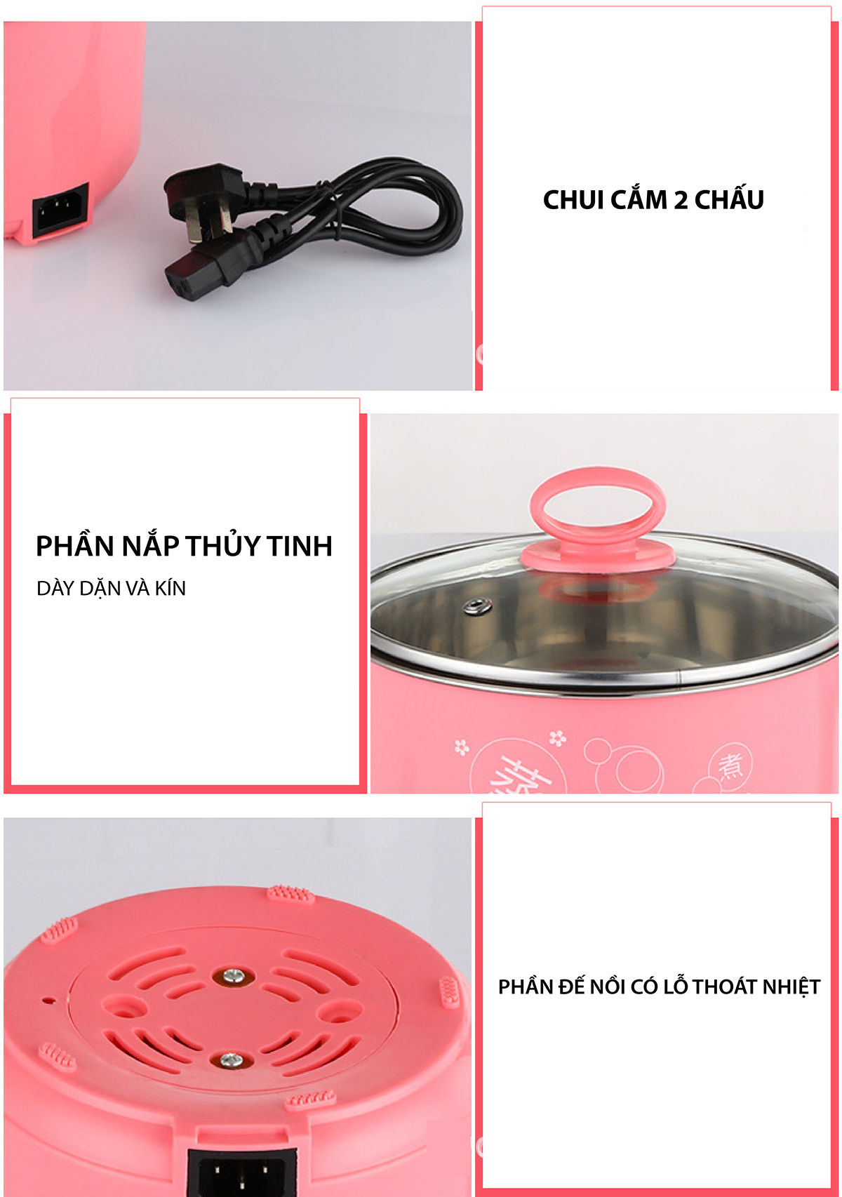 CA NẤU MÌ SIÊU TỐC - 18CM - CÓ LỒNG HẤP NHỰA