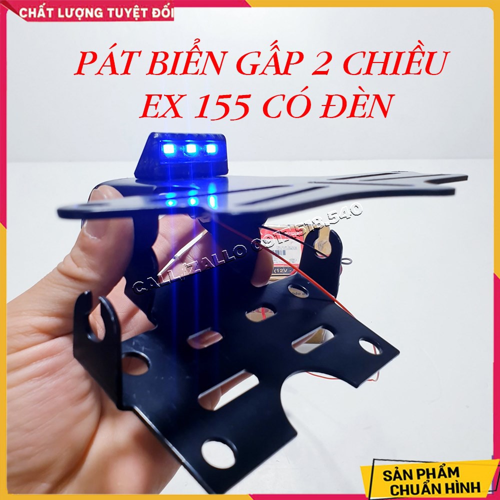 Pát biển số gập ex 155
