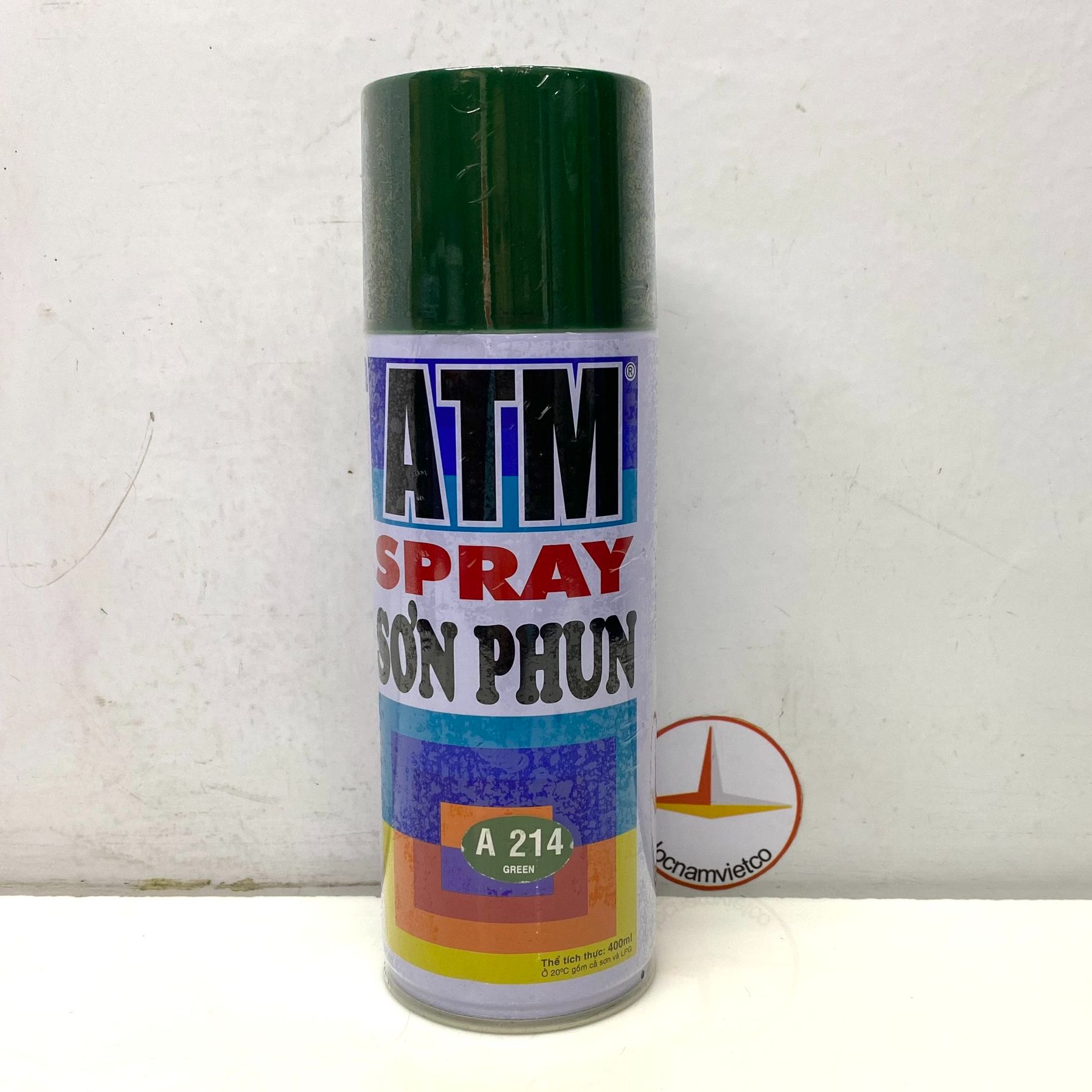 Sơn xịt atm màu xanh green a214