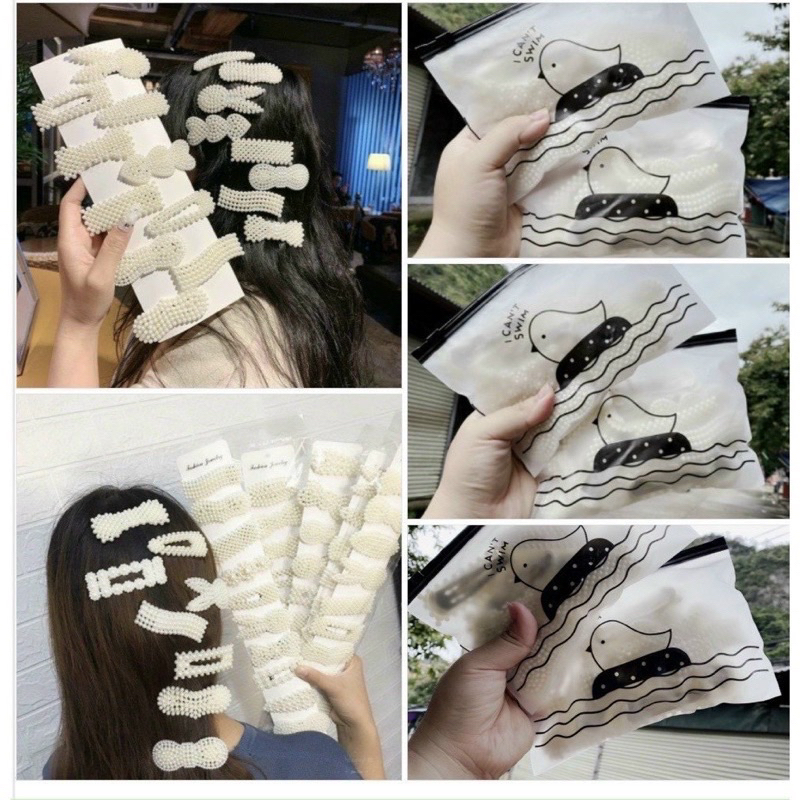 Kẹp Tóc Nhựa Ngọc Cực Xinh